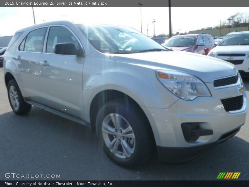 Silver Ice Metallic / Jet Black 2015 Chevrolet Equinox LS