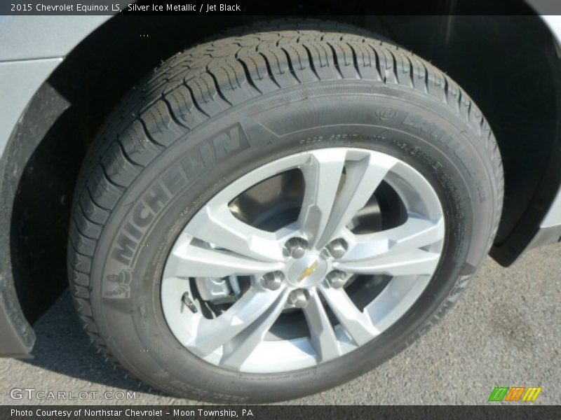 Silver Ice Metallic / Jet Black 2015 Chevrolet Equinox LS
