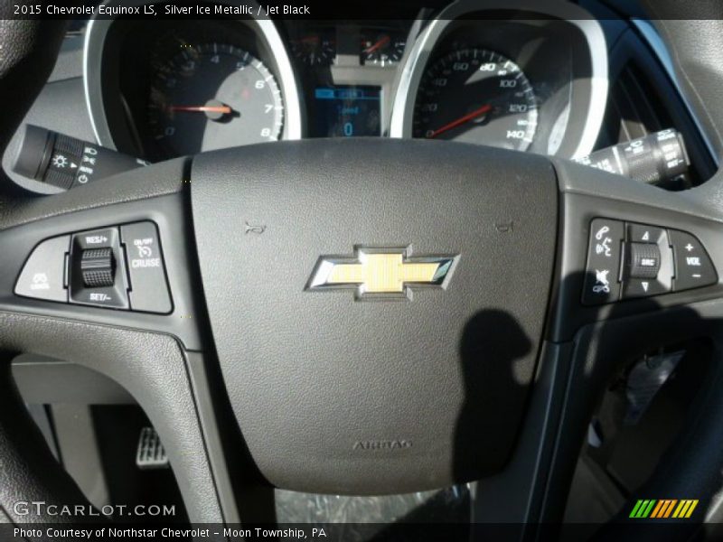 Silver Ice Metallic / Jet Black 2015 Chevrolet Equinox LS