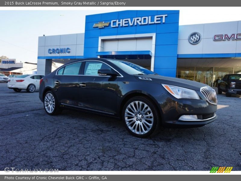 Smoky Gray Metallic / Sangria/Ebony 2015 Buick LaCrosse Premium