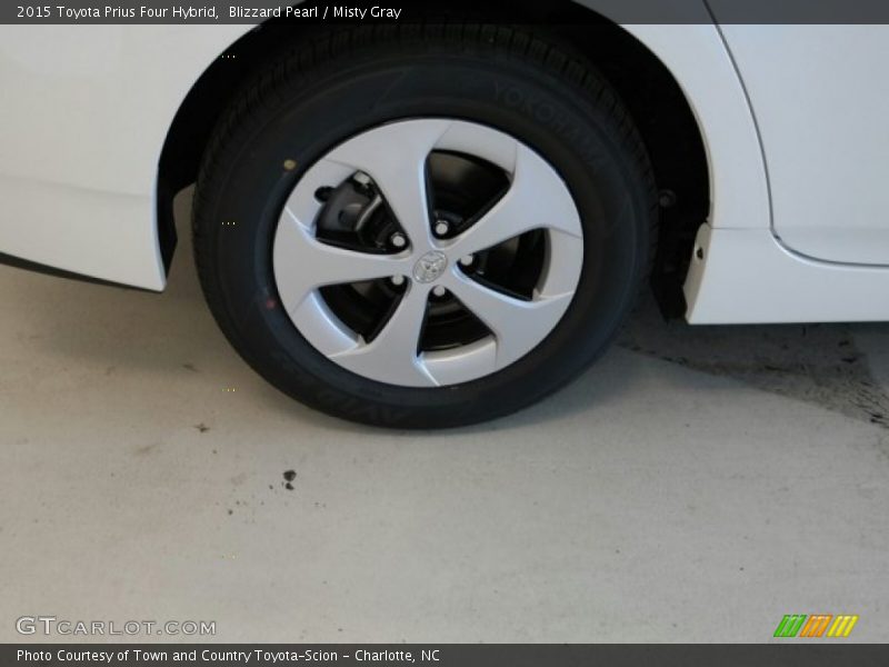 Blizzard Pearl / Misty Gray 2015 Toyota Prius Four Hybrid