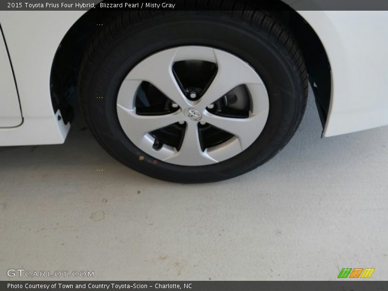 Blizzard Pearl / Misty Gray 2015 Toyota Prius Four Hybrid
