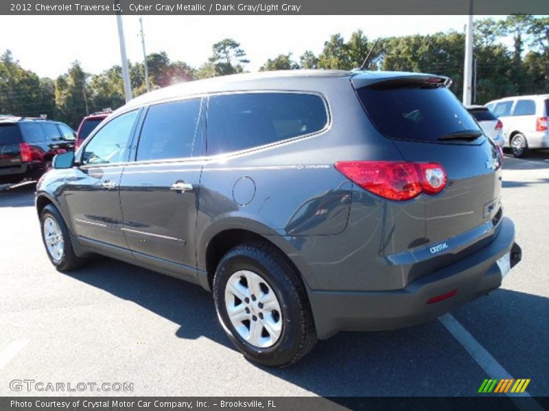 Cyber Gray Metallic / Dark Gray/Light Gray 2012 Chevrolet Traverse LS