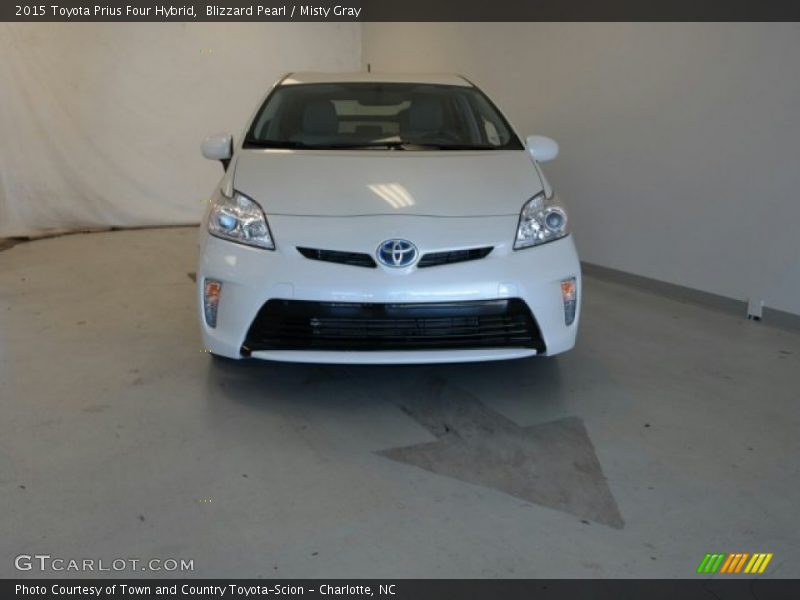 Blizzard Pearl / Misty Gray 2015 Toyota Prius Four Hybrid
