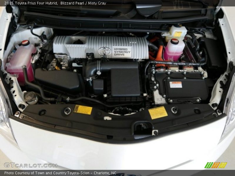 Blizzard Pearl / Misty Gray 2015 Toyota Prius Four Hybrid