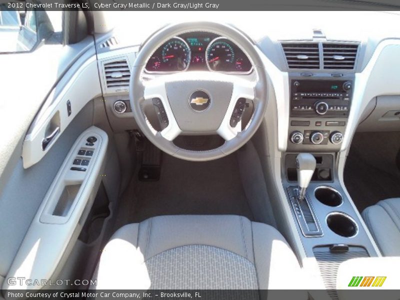 Cyber Gray Metallic / Dark Gray/Light Gray 2012 Chevrolet Traverse LS