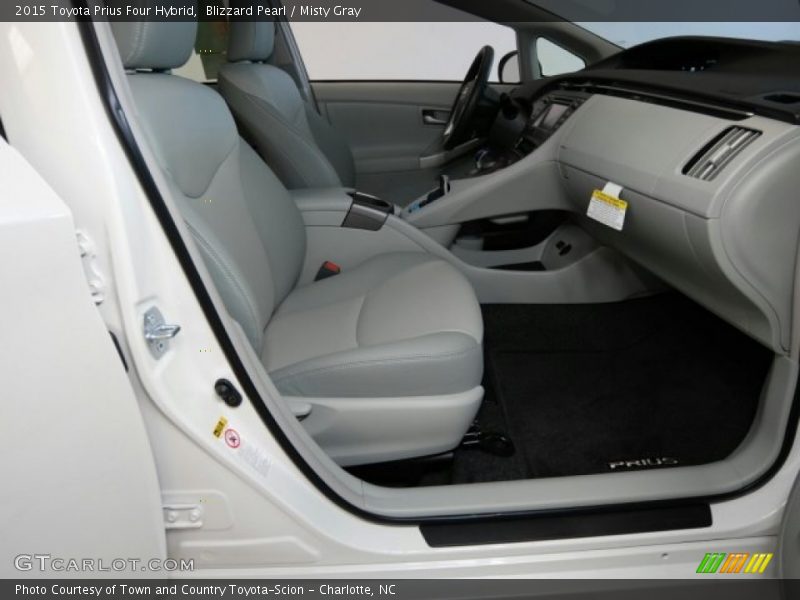 Blizzard Pearl / Misty Gray 2015 Toyota Prius Four Hybrid