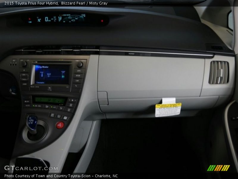 Blizzard Pearl / Misty Gray 2015 Toyota Prius Four Hybrid