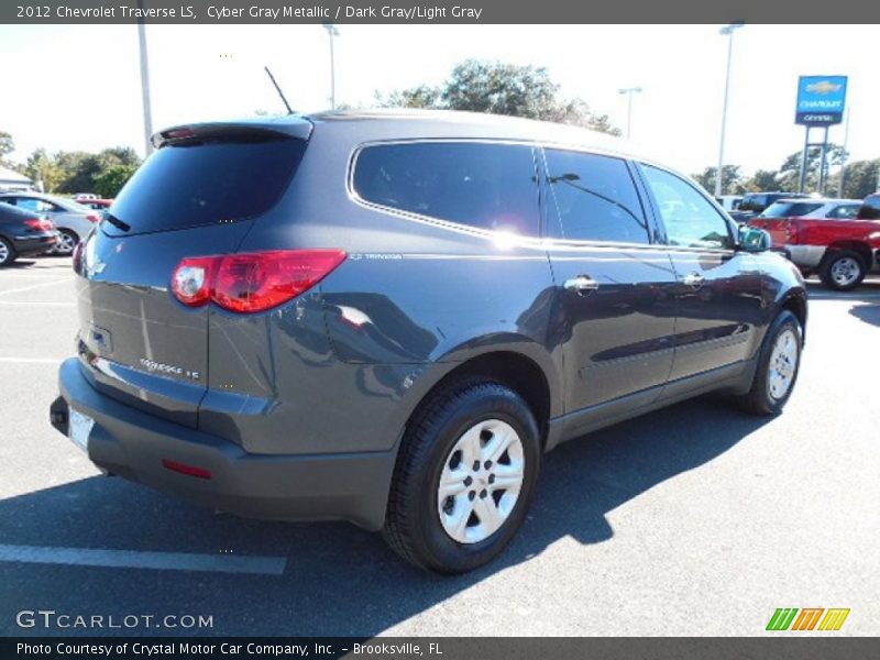Cyber Gray Metallic / Dark Gray/Light Gray 2012 Chevrolet Traverse LS