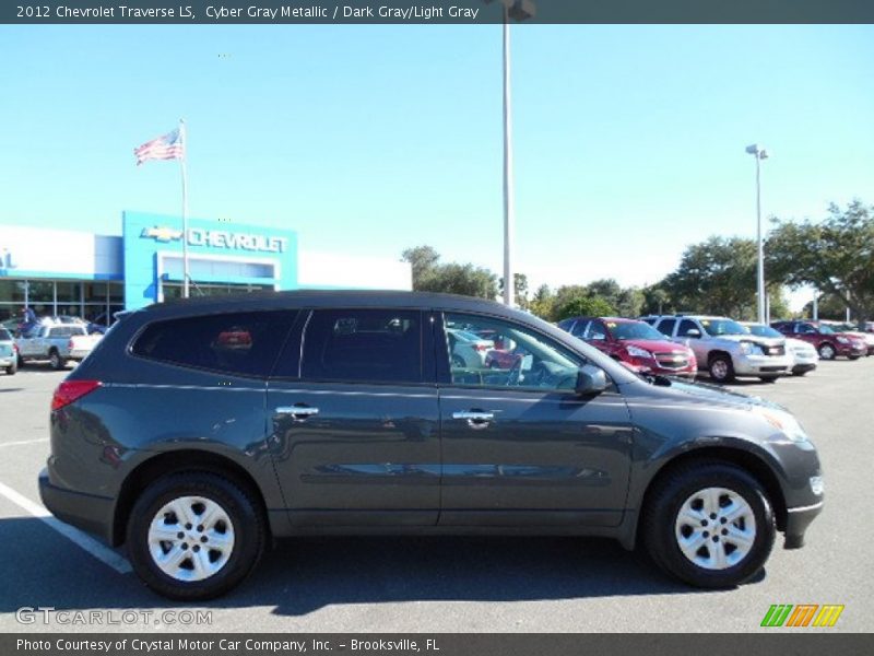 Cyber Gray Metallic / Dark Gray/Light Gray 2012 Chevrolet Traverse LS