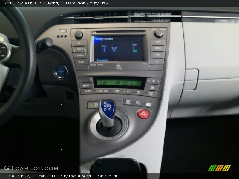 Blizzard Pearl / Misty Gray 2015 Toyota Prius Four Hybrid