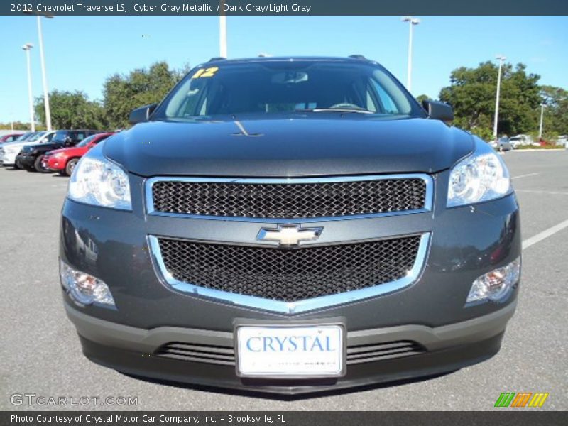 Cyber Gray Metallic / Dark Gray/Light Gray 2012 Chevrolet Traverse LS