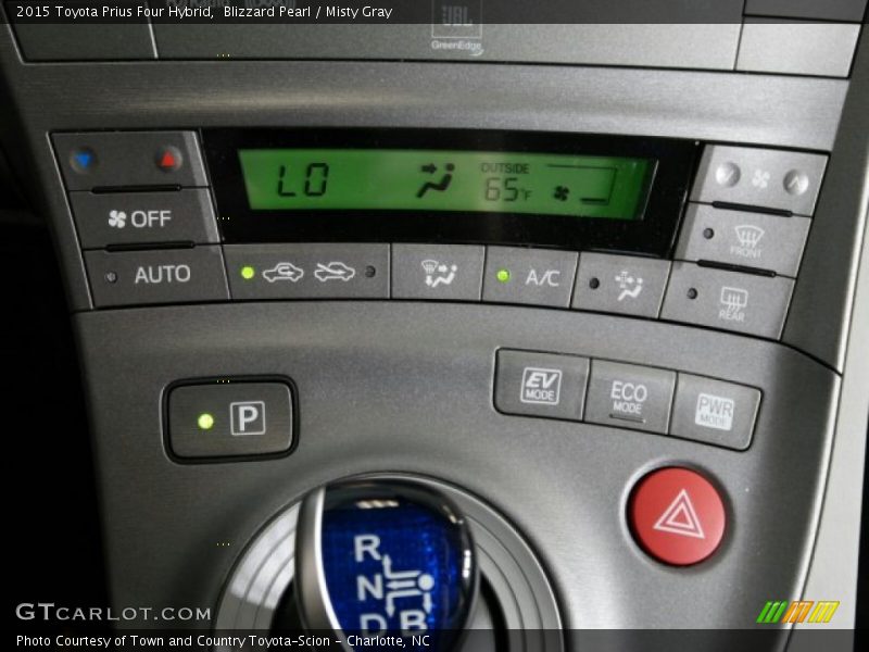Blizzard Pearl / Misty Gray 2015 Toyota Prius Four Hybrid
