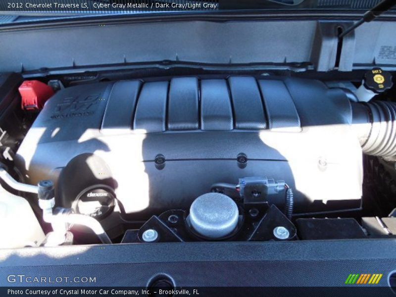Cyber Gray Metallic / Dark Gray/Light Gray 2012 Chevrolet Traverse LS