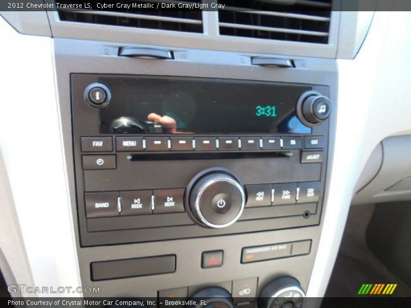 Cyber Gray Metallic / Dark Gray/Light Gray 2012 Chevrolet Traverse LS