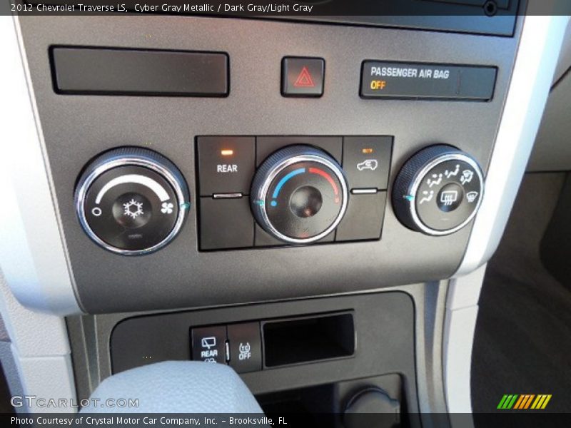 Cyber Gray Metallic / Dark Gray/Light Gray 2012 Chevrolet Traverse LS