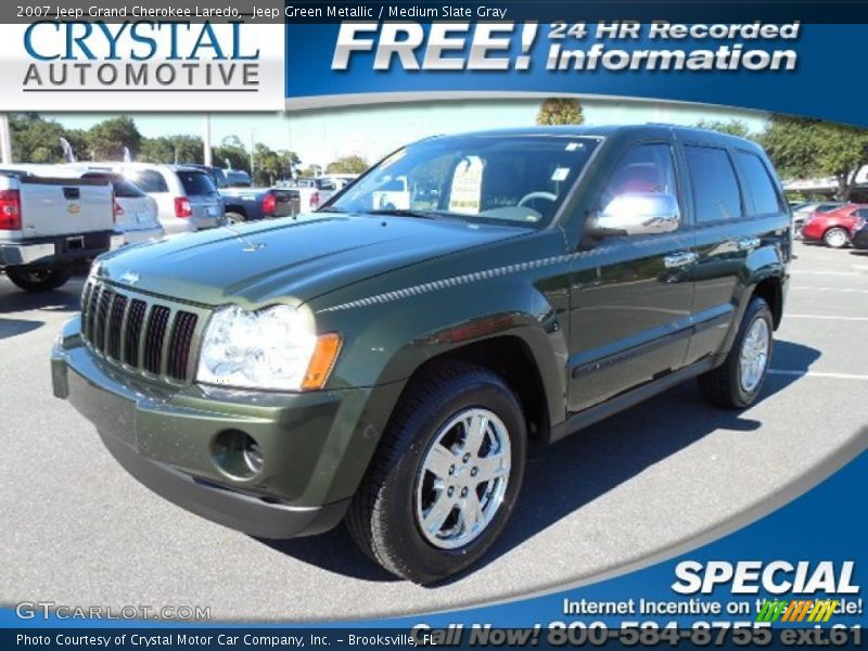 Jeep Green Metallic / Medium Slate Gray 2007 Jeep Grand Cherokee Laredo