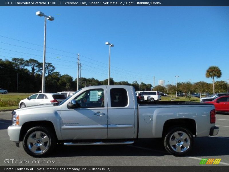 Sheer Silver Metallic / Light Titanium/Ebony 2010 Chevrolet Silverado 1500 LT Extended Cab