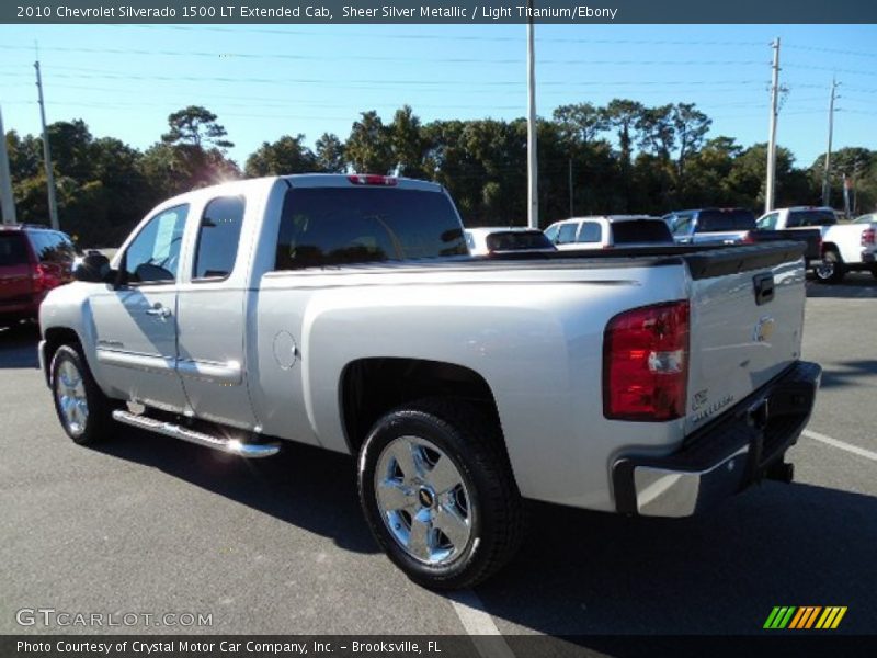 Sheer Silver Metallic / Light Titanium/Ebony 2010 Chevrolet Silverado 1500 LT Extended Cab