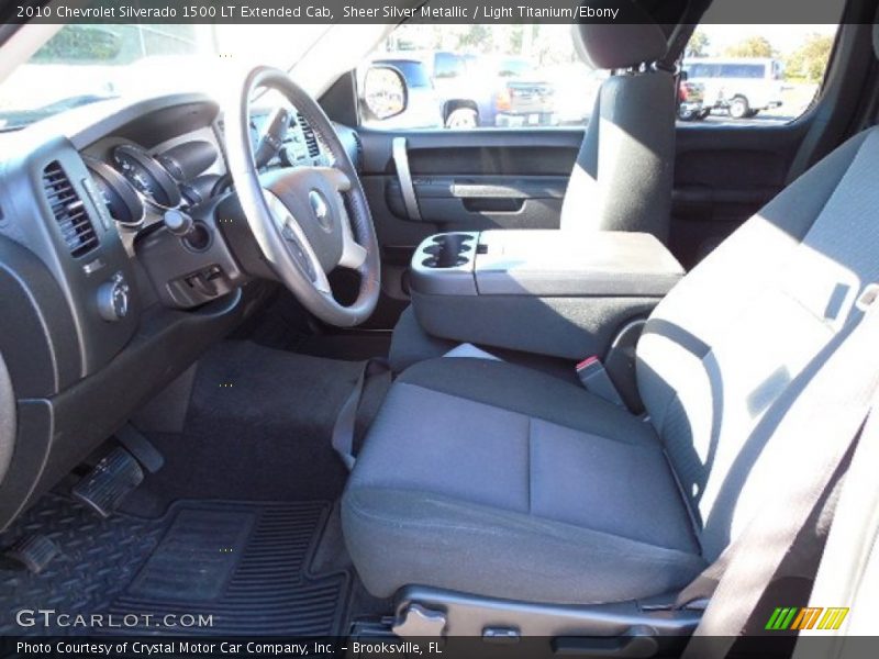 Sheer Silver Metallic / Light Titanium/Ebony 2010 Chevrolet Silverado 1500 LT Extended Cab