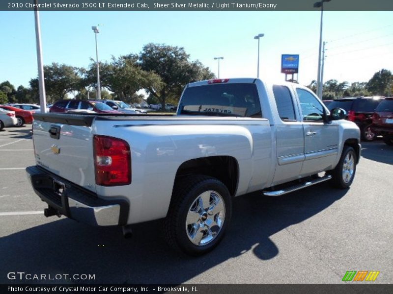 Sheer Silver Metallic / Light Titanium/Ebony 2010 Chevrolet Silverado 1500 LT Extended Cab