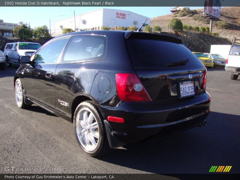 Nighthawk Black Pearl / Black 2002 Honda Civic Si Hatchback