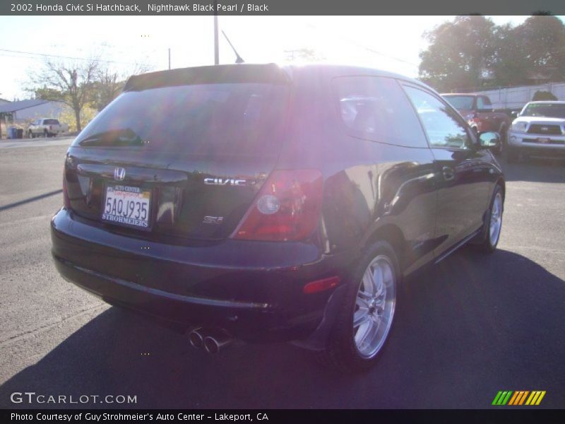 Nighthawk Black Pearl / Black 2002 Honda Civic Si Hatchback