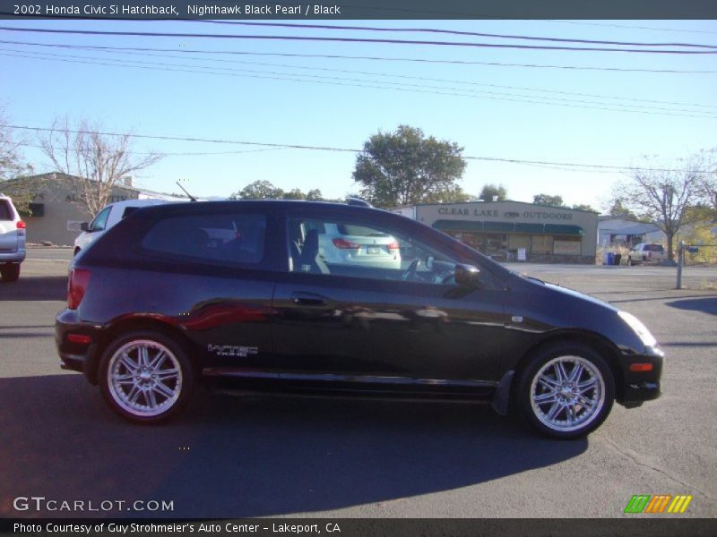 Nighthawk Black Pearl / Black 2002 Honda Civic Si Hatchback