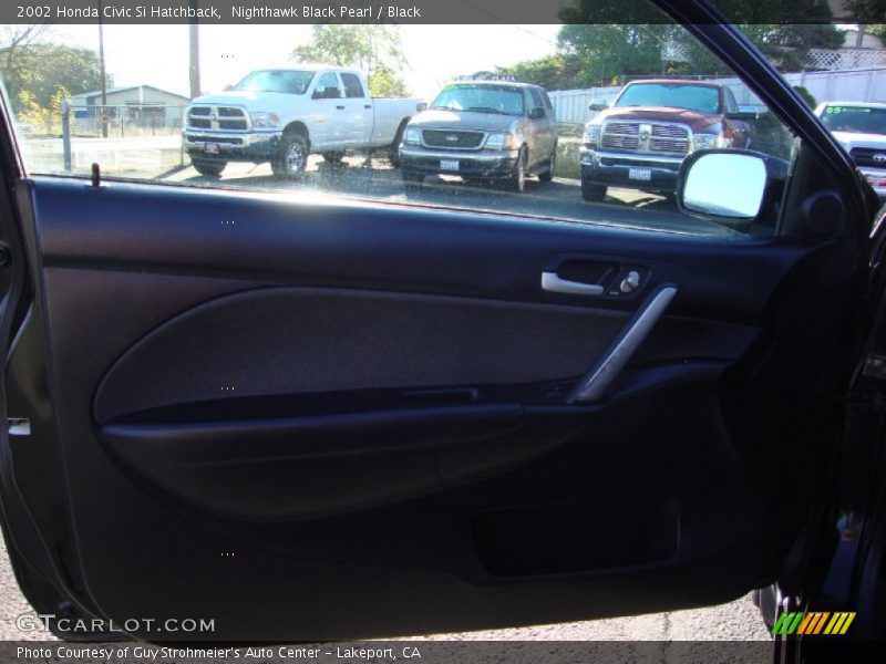 Nighthawk Black Pearl / Black 2002 Honda Civic Si Hatchback