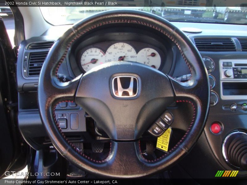 Nighthawk Black Pearl / Black 2002 Honda Civic Si Hatchback