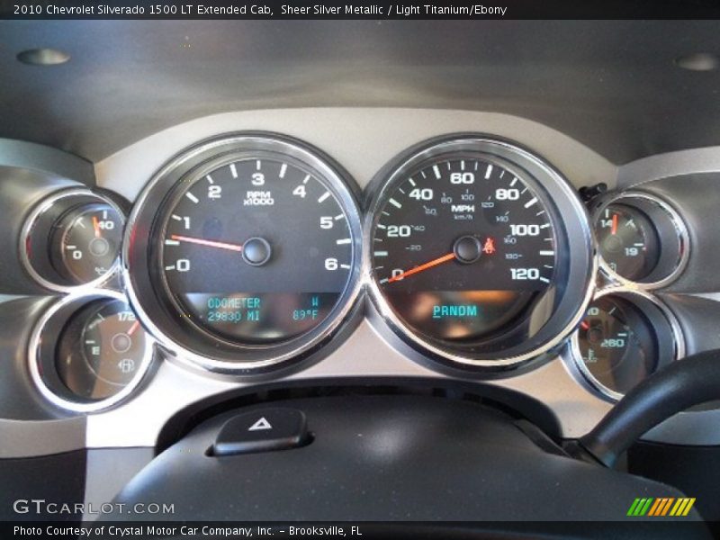 Sheer Silver Metallic / Light Titanium/Ebony 2010 Chevrolet Silverado 1500 LT Extended Cab