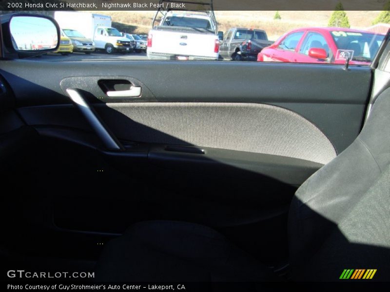 Nighthawk Black Pearl / Black 2002 Honda Civic Si Hatchback