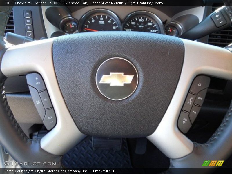 Sheer Silver Metallic / Light Titanium/Ebony 2010 Chevrolet Silverado 1500 LT Extended Cab