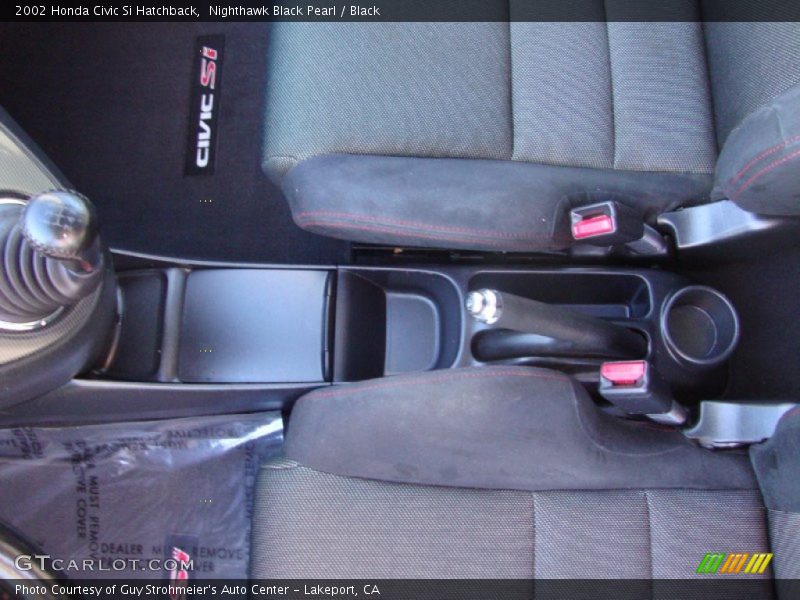 Nighthawk Black Pearl / Black 2002 Honda Civic Si Hatchback