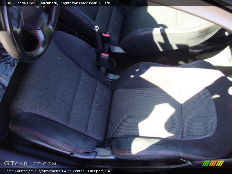 Nighthawk Black Pearl / Black 2002 Honda Civic Si Hatchback