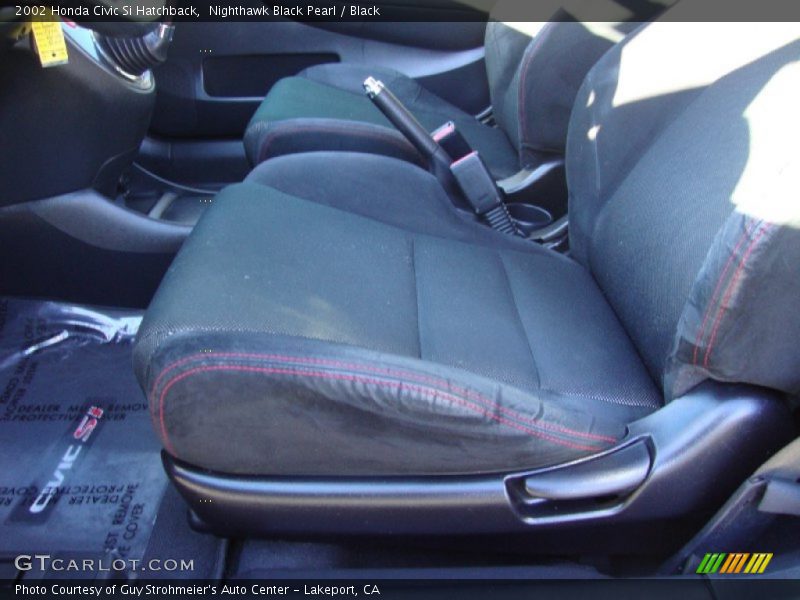 Nighthawk Black Pearl / Black 2002 Honda Civic Si Hatchback