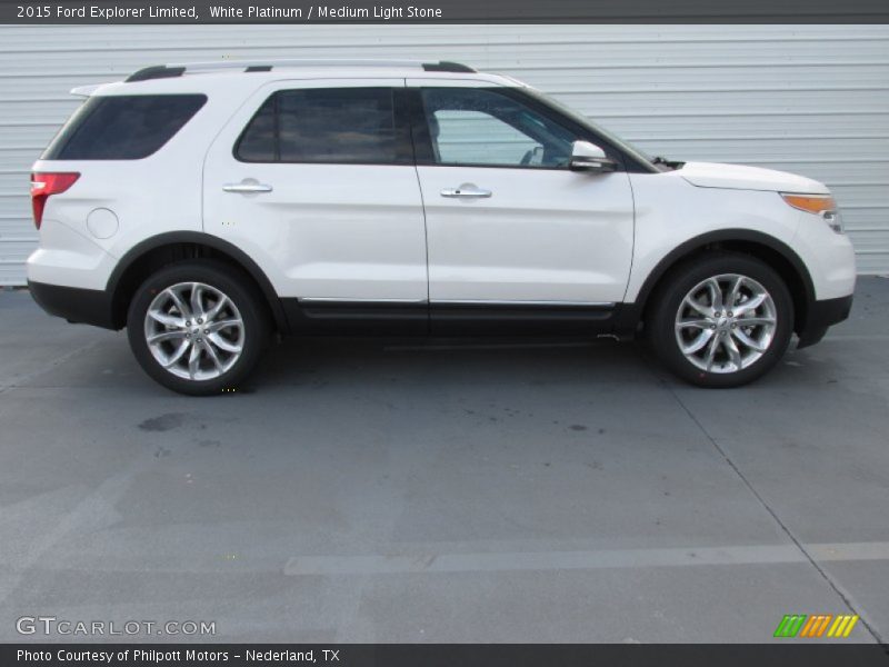  2015 Explorer Limited White Platinum