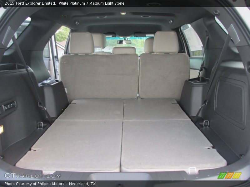 White Platinum / Medium Light Stone 2015 Ford Explorer Limited