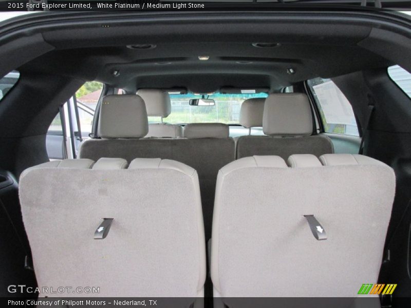 White Platinum / Medium Light Stone 2015 Ford Explorer Limited