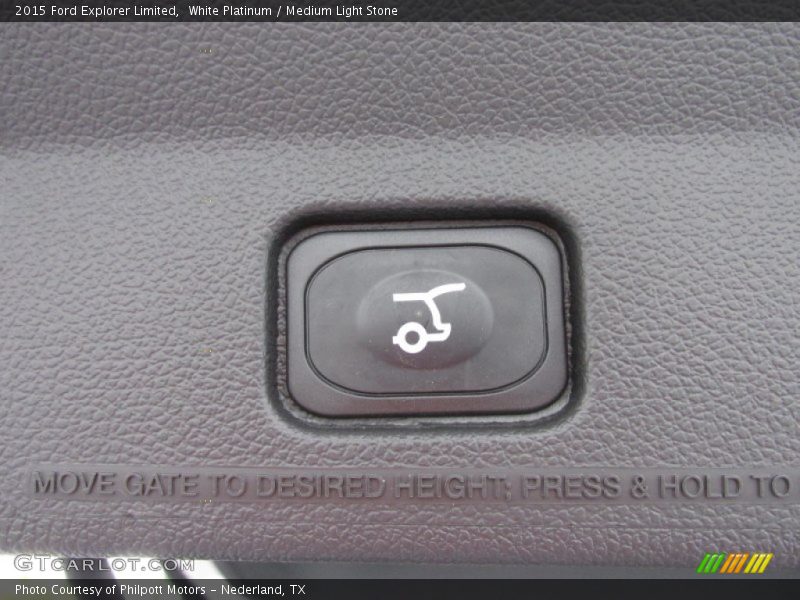 White Platinum / Medium Light Stone 2015 Ford Explorer Limited
