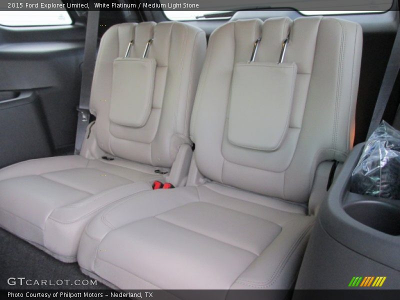 White Platinum / Medium Light Stone 2015 Ford Explorer Limited