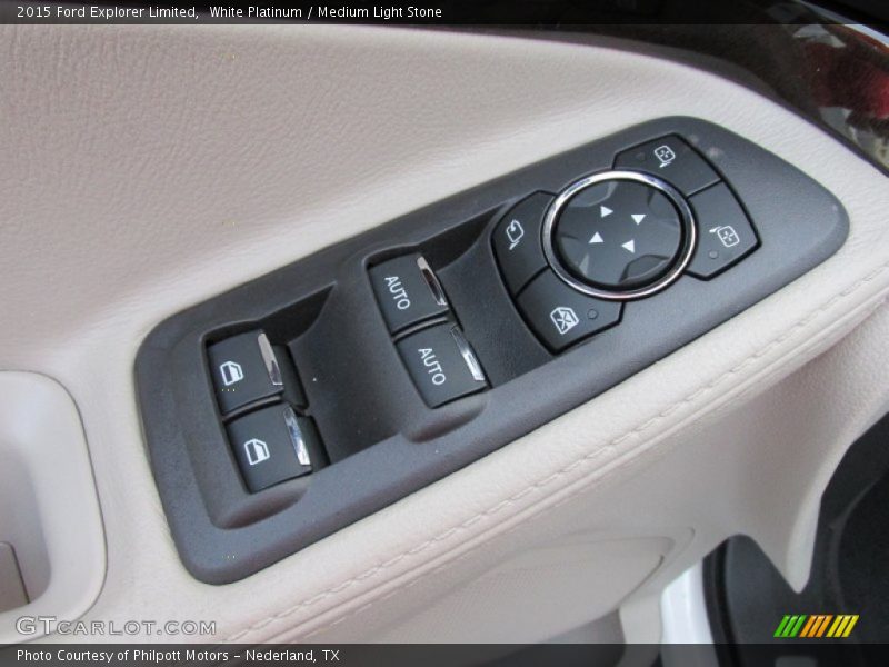White Platinum / Medium Light Stone 2015 Ford Explorer Limited
