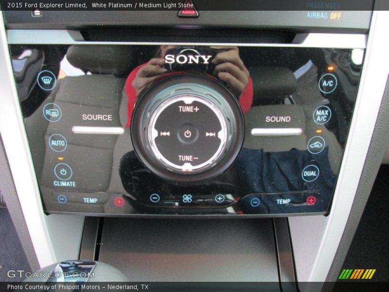 White Platinum / Medium Light Stone 2015 Ford Explorer Limited