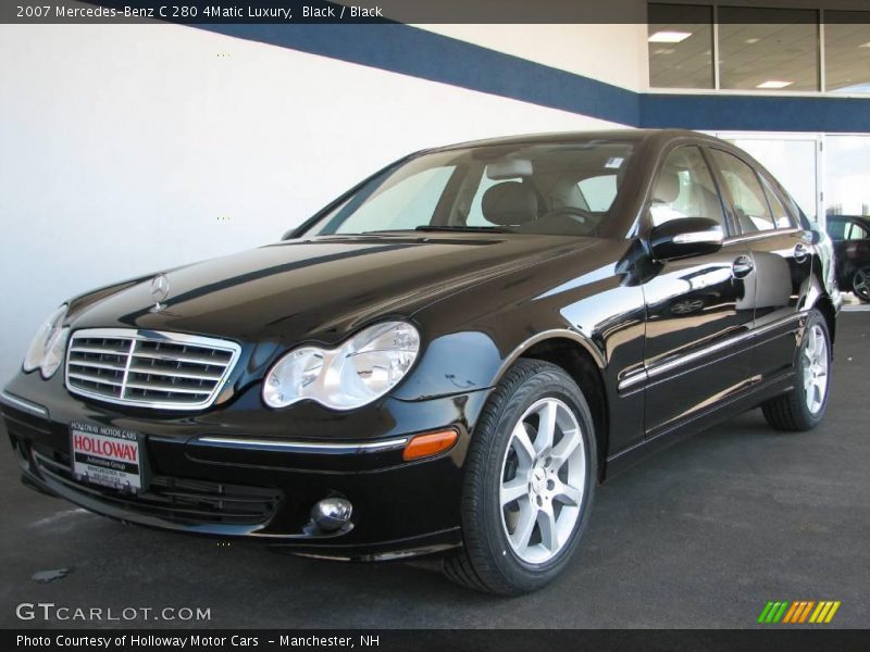 Black / Black 2007 Mercedes-Benz C 280 4Matic Luxury