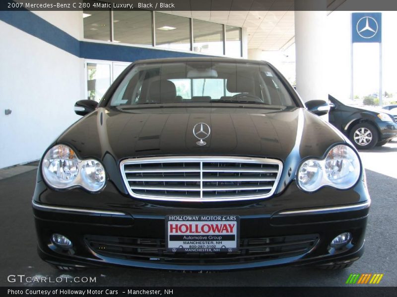 Black / Black 2007 Mercedes-Benz C 280 4Matic Luxury