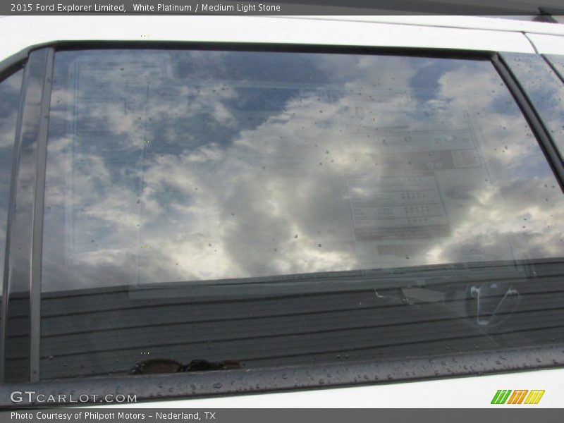 White Platinum / Medium Light Stone 2015 Ford Explorer Limited