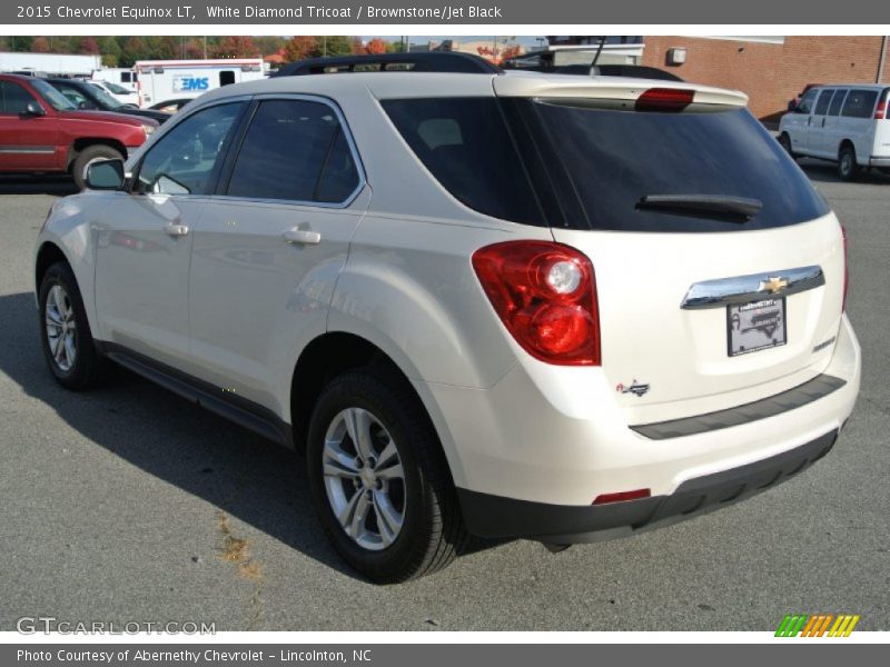 White Diamond Tricoat / Brownstone/Jet Black 2015 Chevrolet Equinox LT