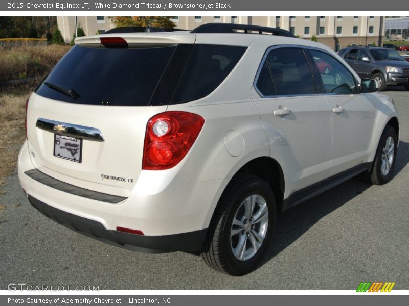 White Diamond Tricoat / Brownstone/Jet Black 2015 Chevrolet Equinox LT