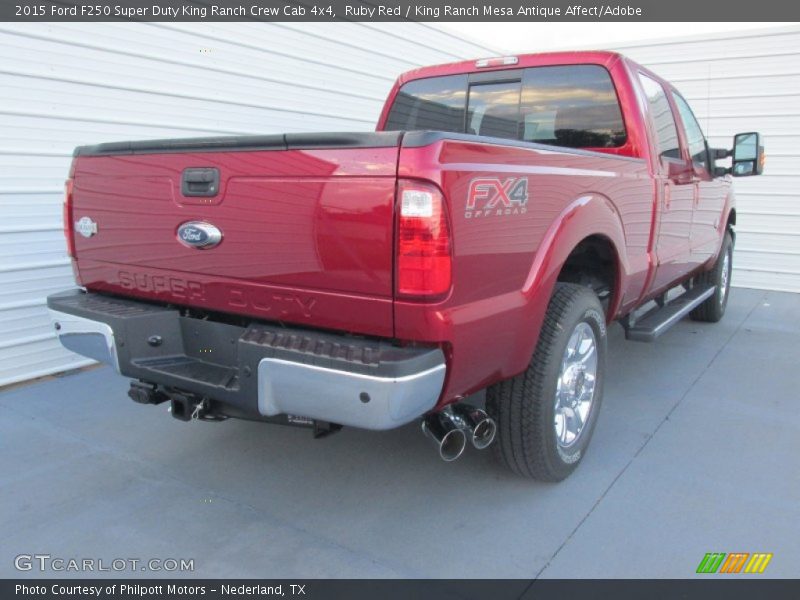 Ruby Red / King Ranch Mesa Antique Affect/Adobe 2015 Ford F250 Super Duty King Ranch Crew Cab 4x4