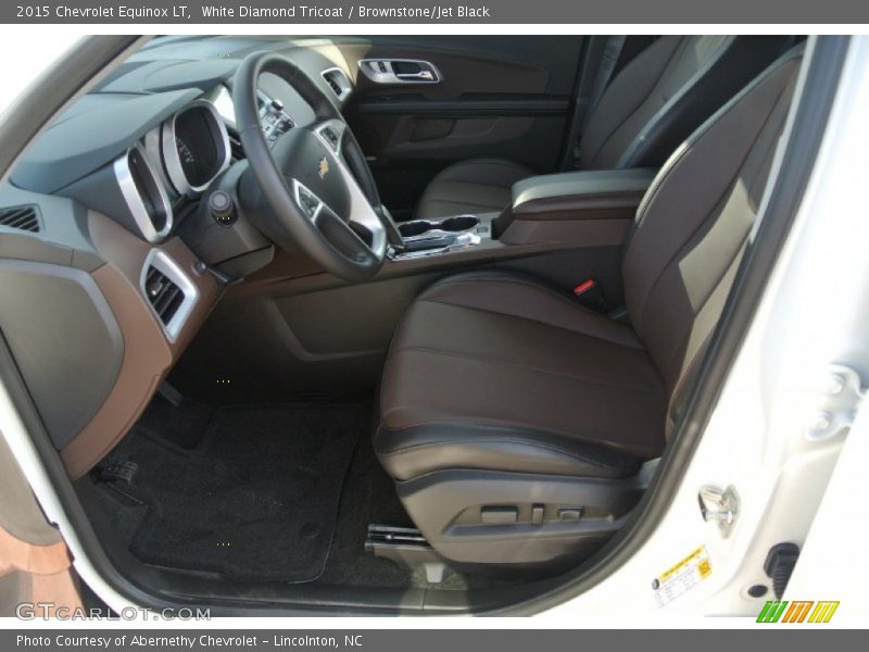 White Diamond Tricoat / Brownstone/Jet Black 2015 Chevrolet Equinox LT